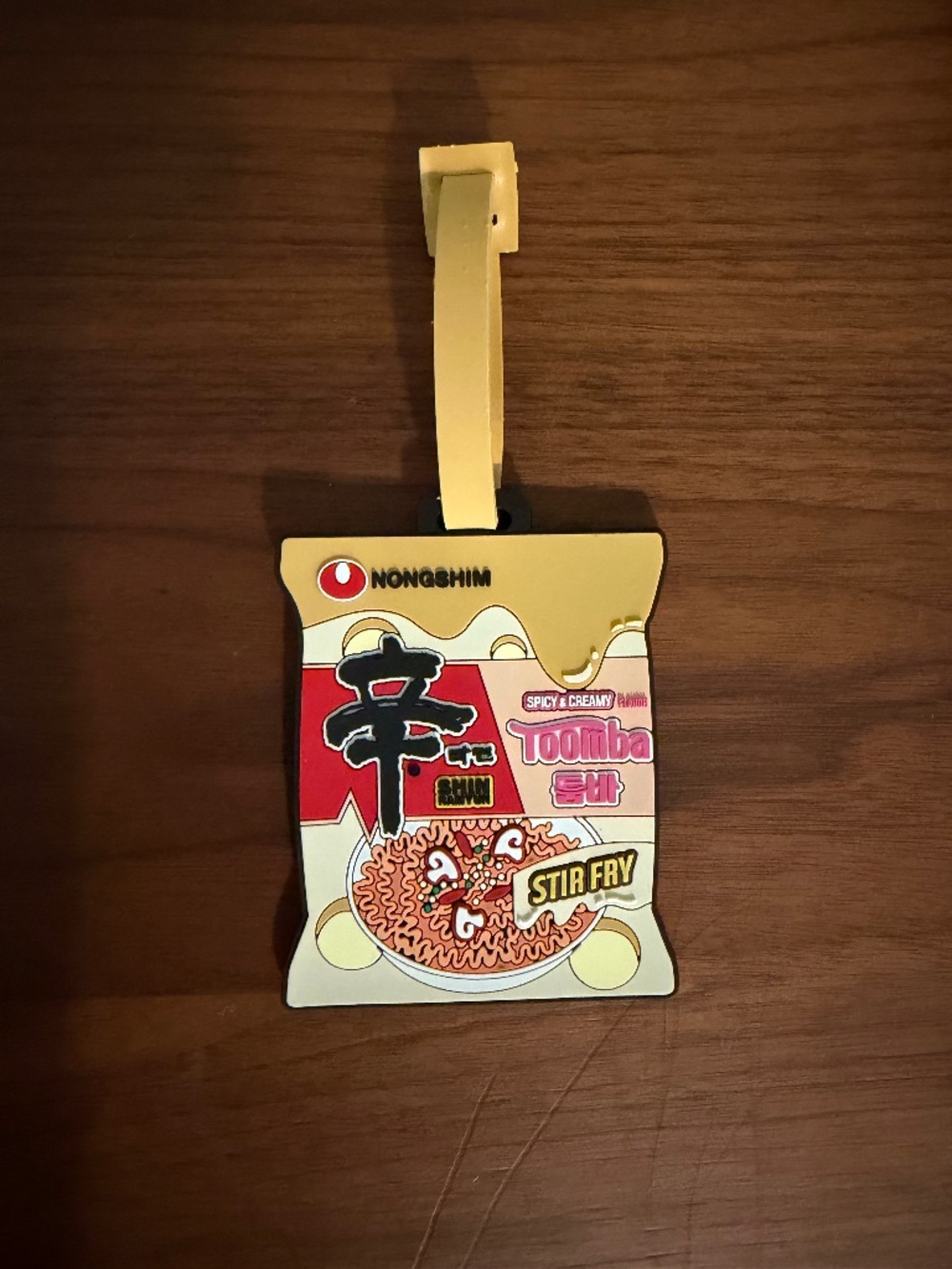 NWOT - Nongshim Shin Ramyun Toomba Luggage Tag | New K-Food Bag Tag